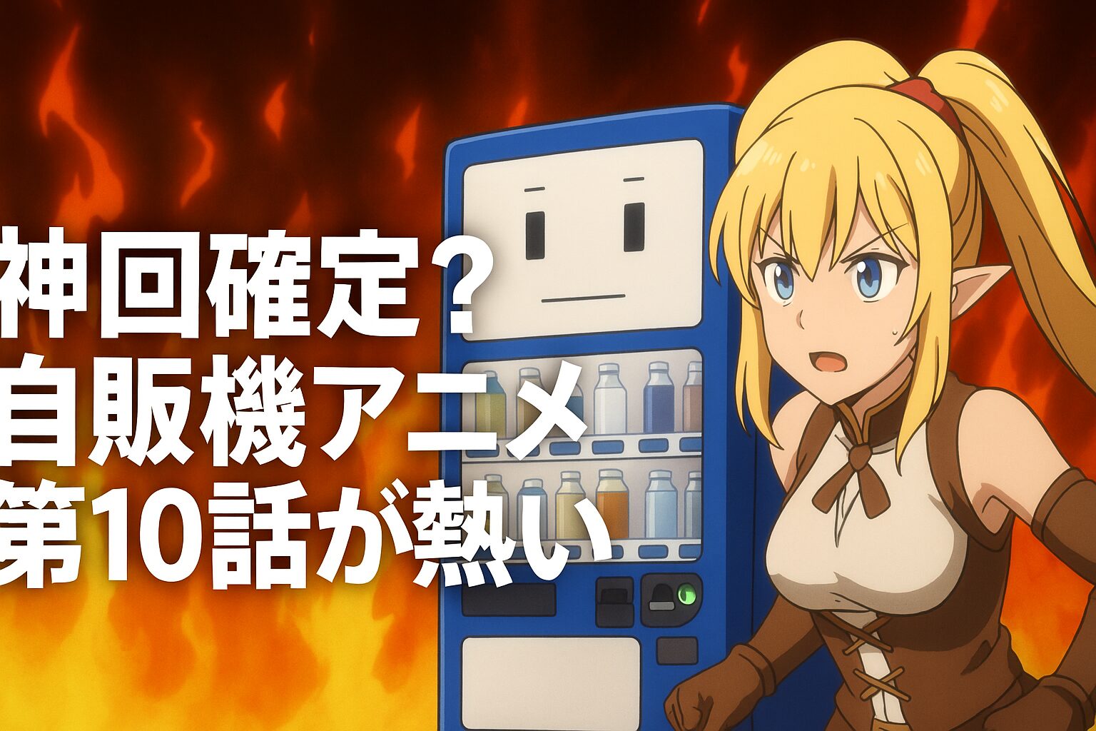 自販機アニメ第10話が熱い