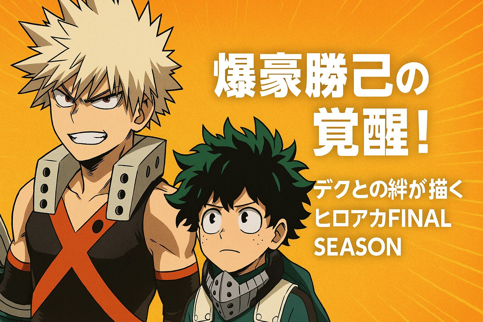 爆豪勝己の覚醒!デクとの絆が描くヒロアカFINAL SEASON | Naosoutaのブログ