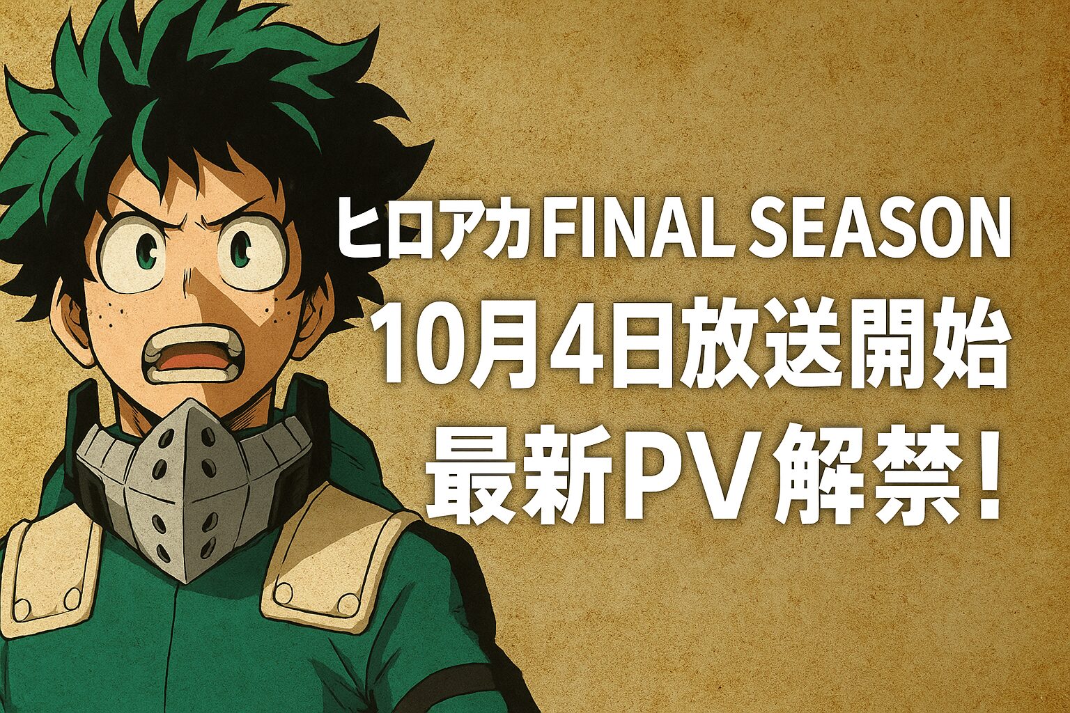 10月4日放送開始＆最新PV解禁