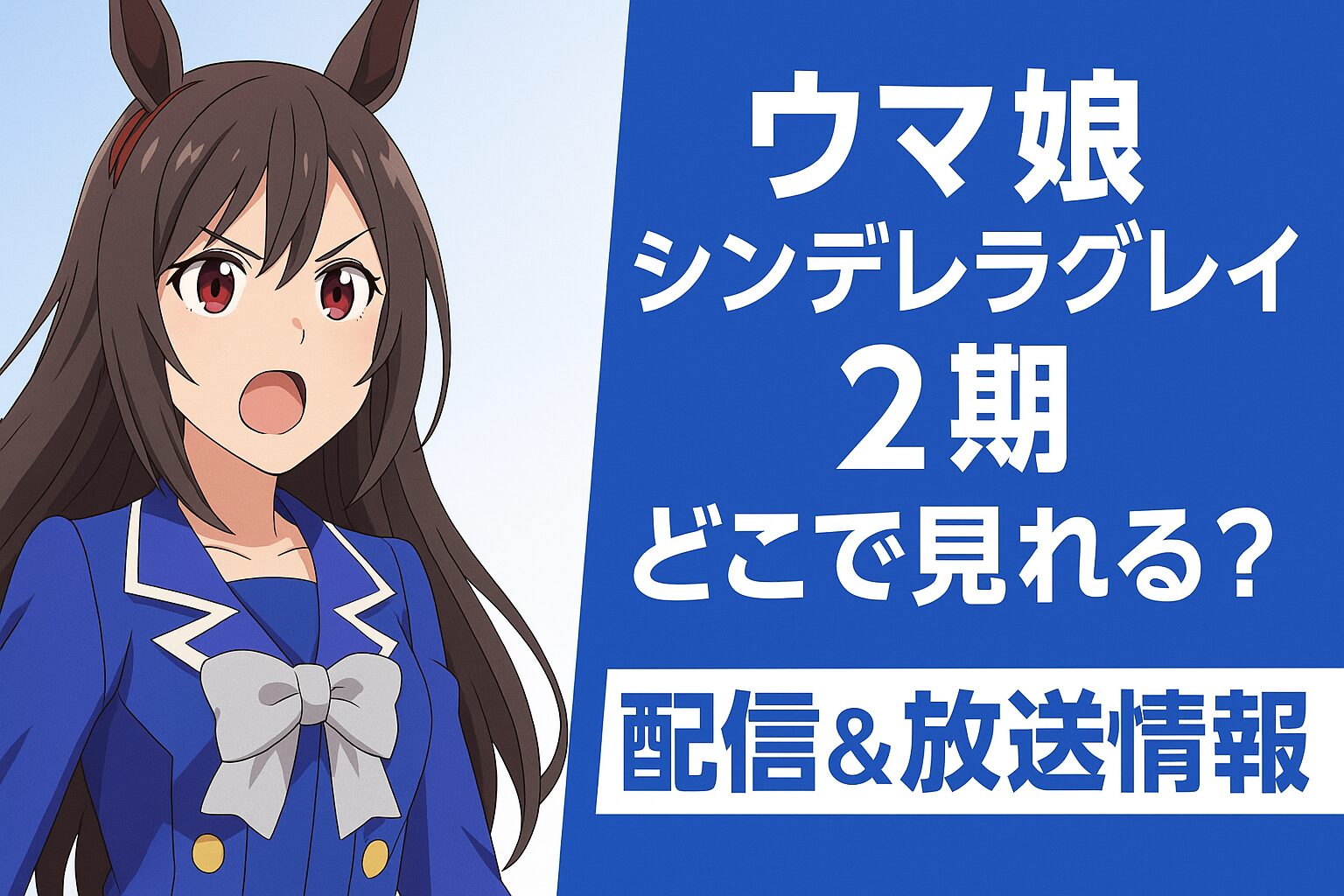 ウマ娘シンデレラグレイ2期どこで見れる？
