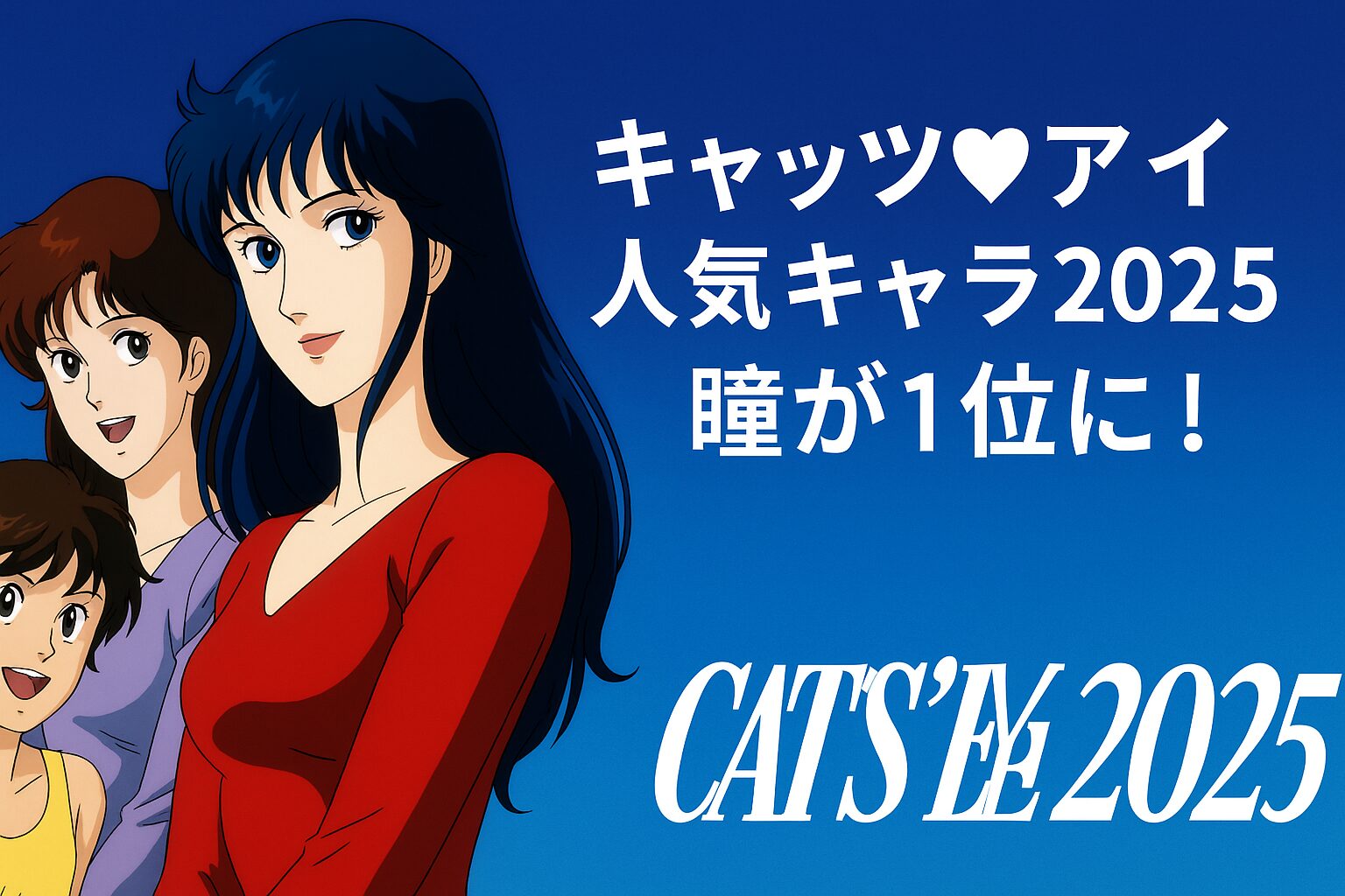 キャッツ♥アイ人気キャラ2025｜瞳が1位に！
