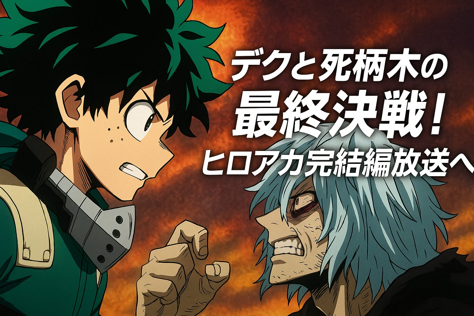 デクと死柄木の最終決戦！