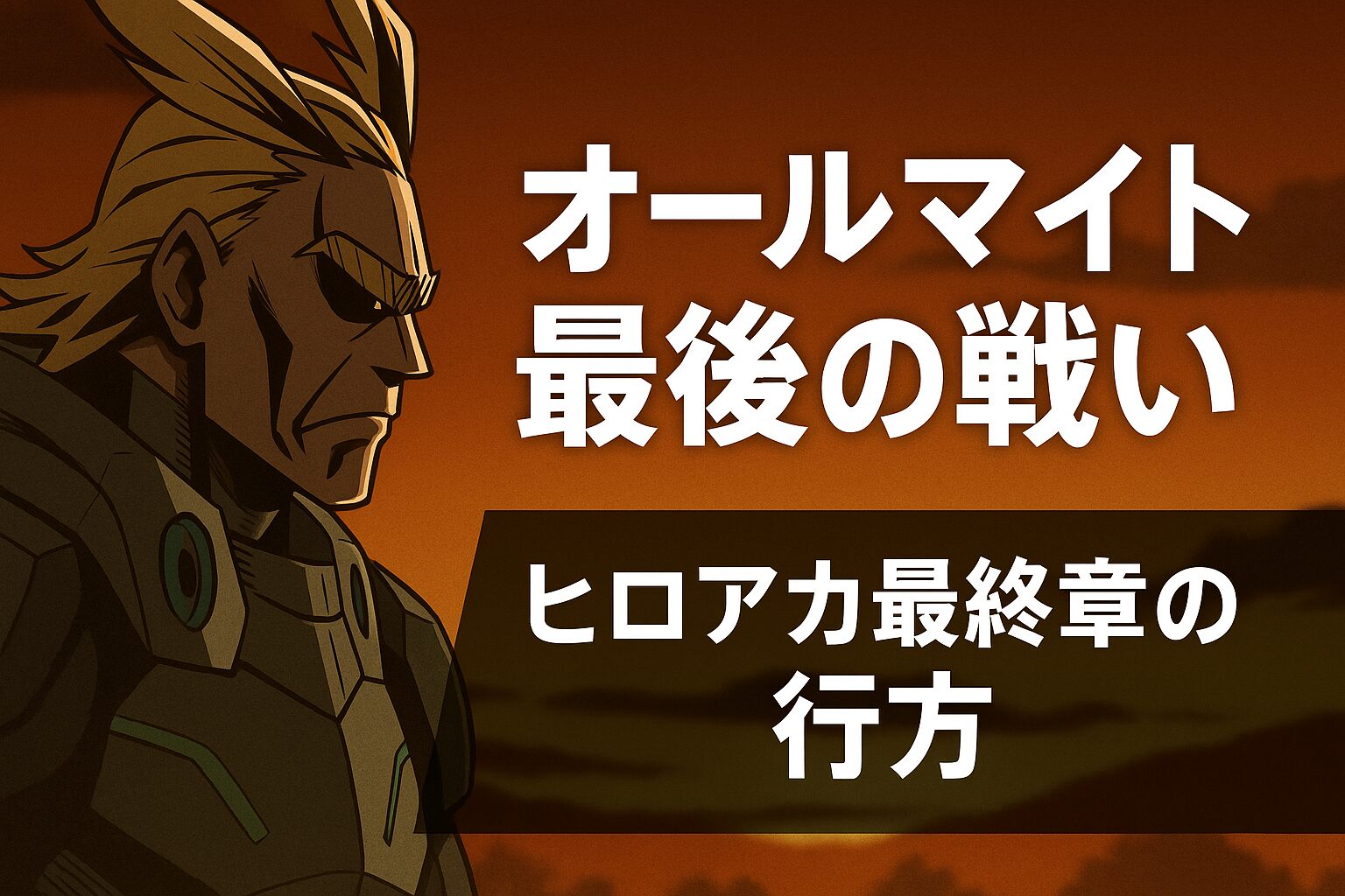 ヒロアカ最終章の行方