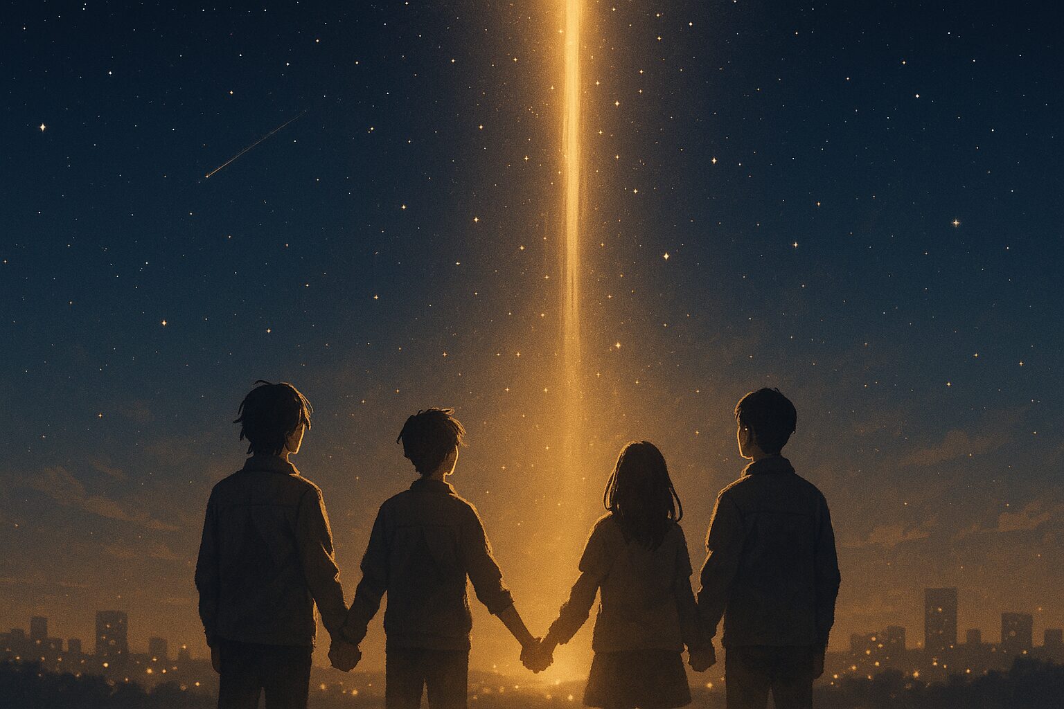 信頼と希望を象徴する夜空と光のビジュアル To Be Hero X