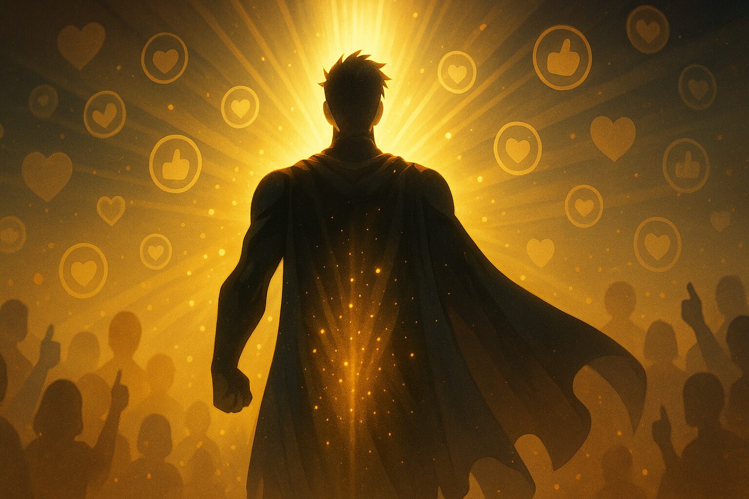 信頼が力に変わるヒーローの象徴イメージ To Be Hero X