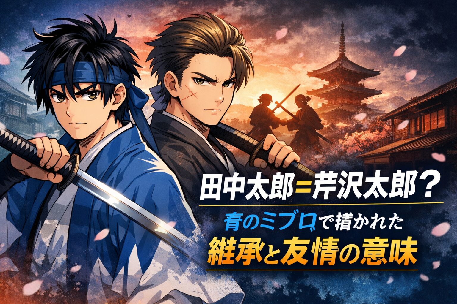 青のミブロで描かれた継承と友情の意味